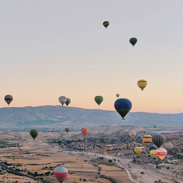 Hot air balloons