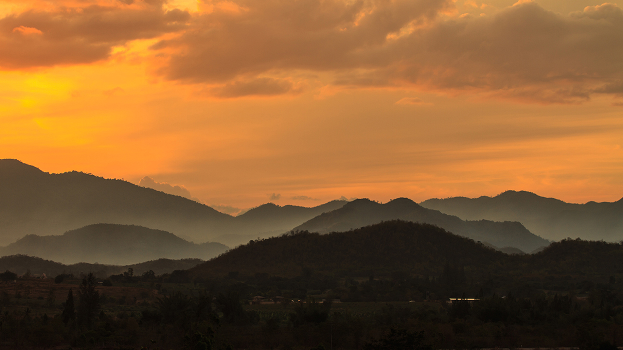 Sunrise Over Valleys