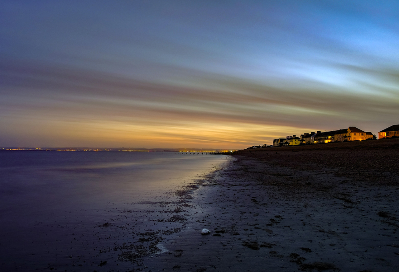 Beach at sunset