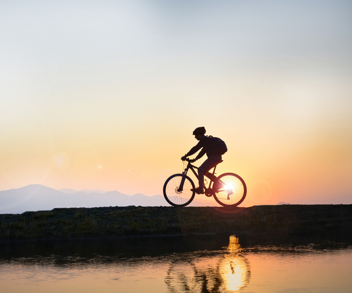 Person on bicycle 