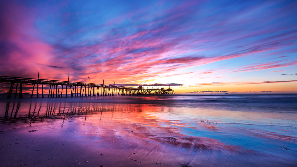 Pier At Sunset