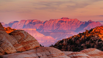 Grand Canyon And Sunrise