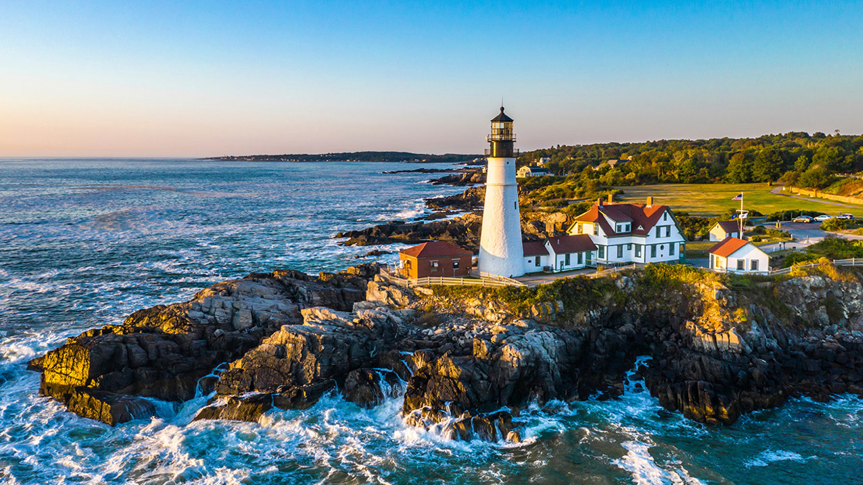 Lighthouse On Coastline
