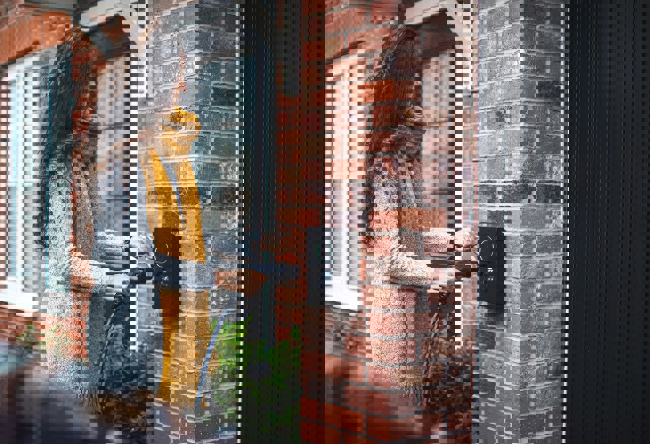 Ev Chargepoint Outside A Residential Building