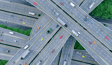 Cars On A Motorway