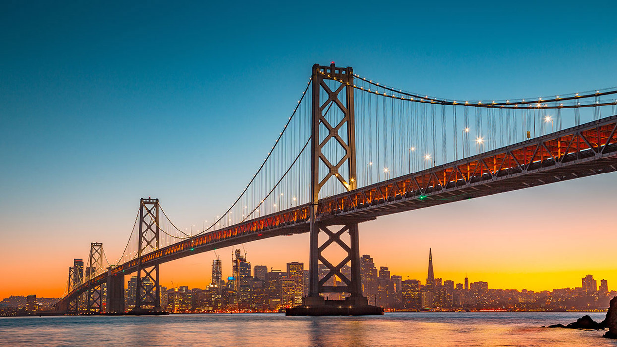 Golden Gate Bridge At Dawn