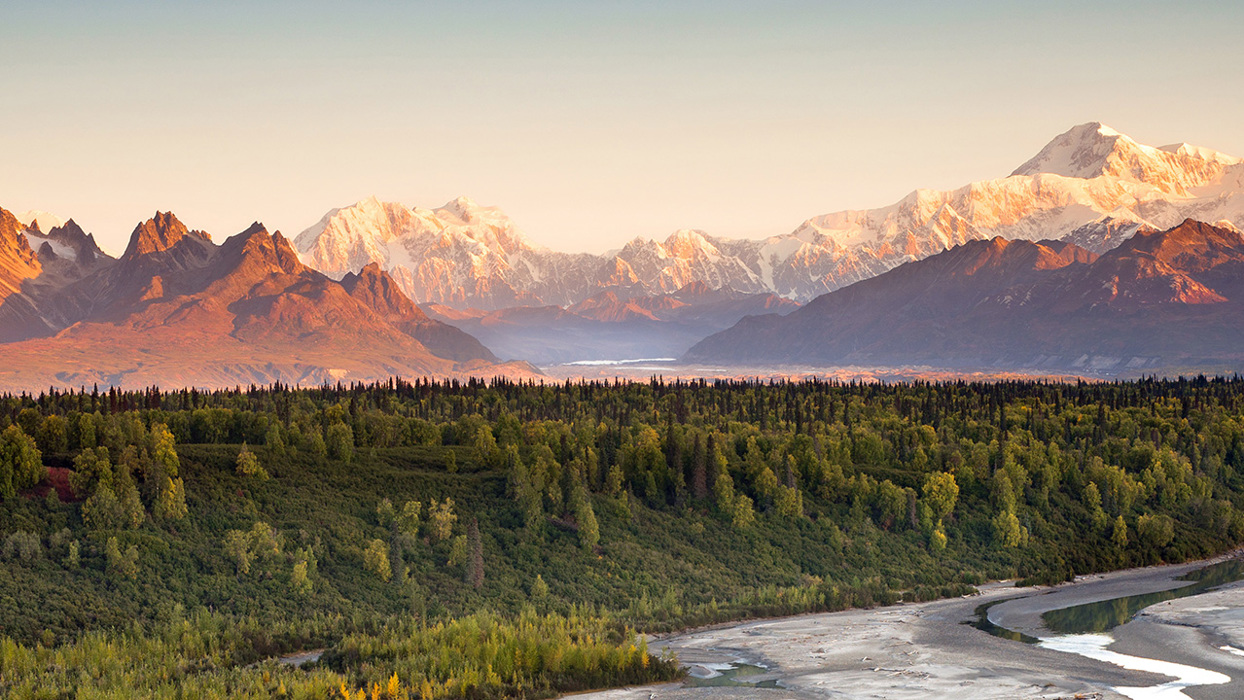 Mountain Range And Forests