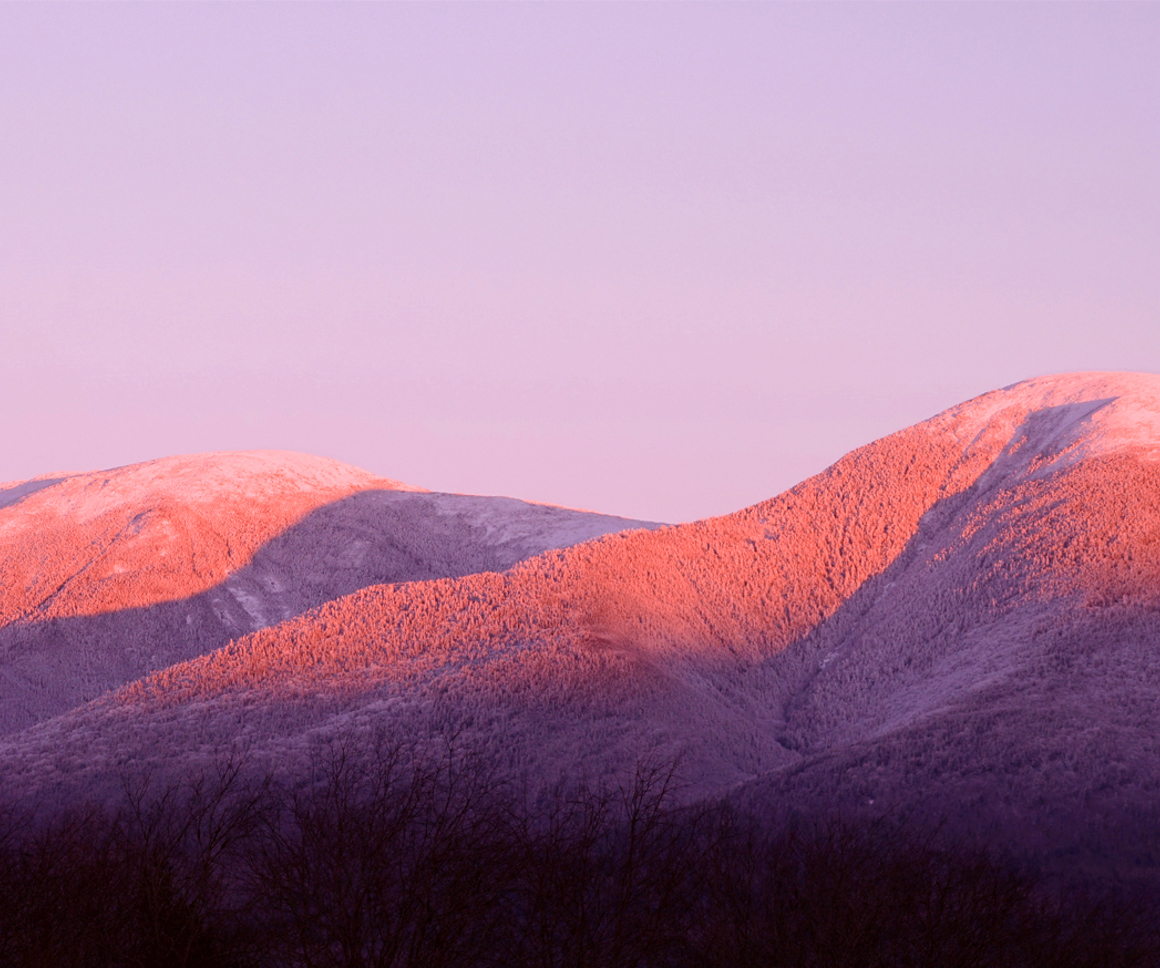 Mountain range at sunrise